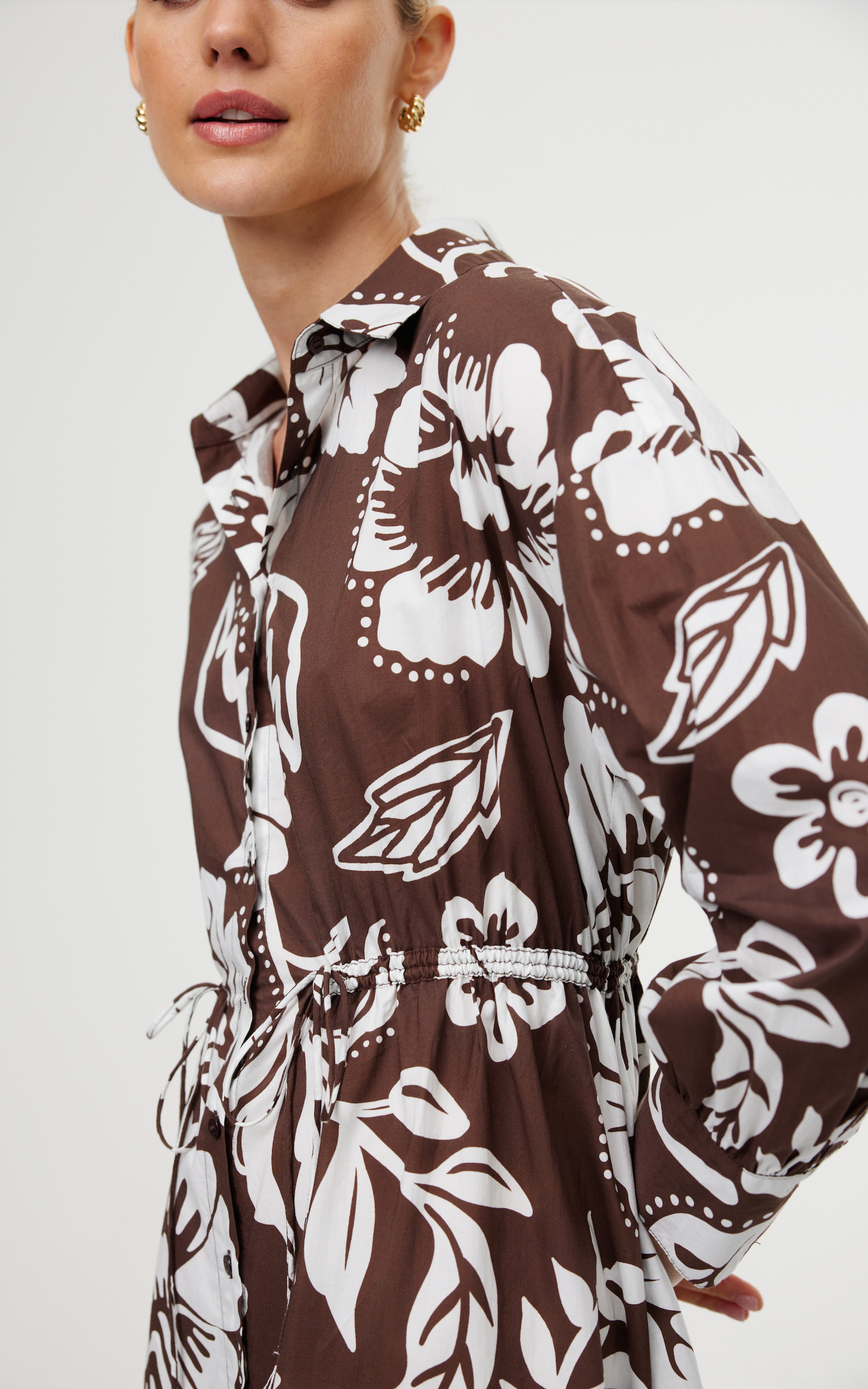 Isla Shirt Dress - Botany