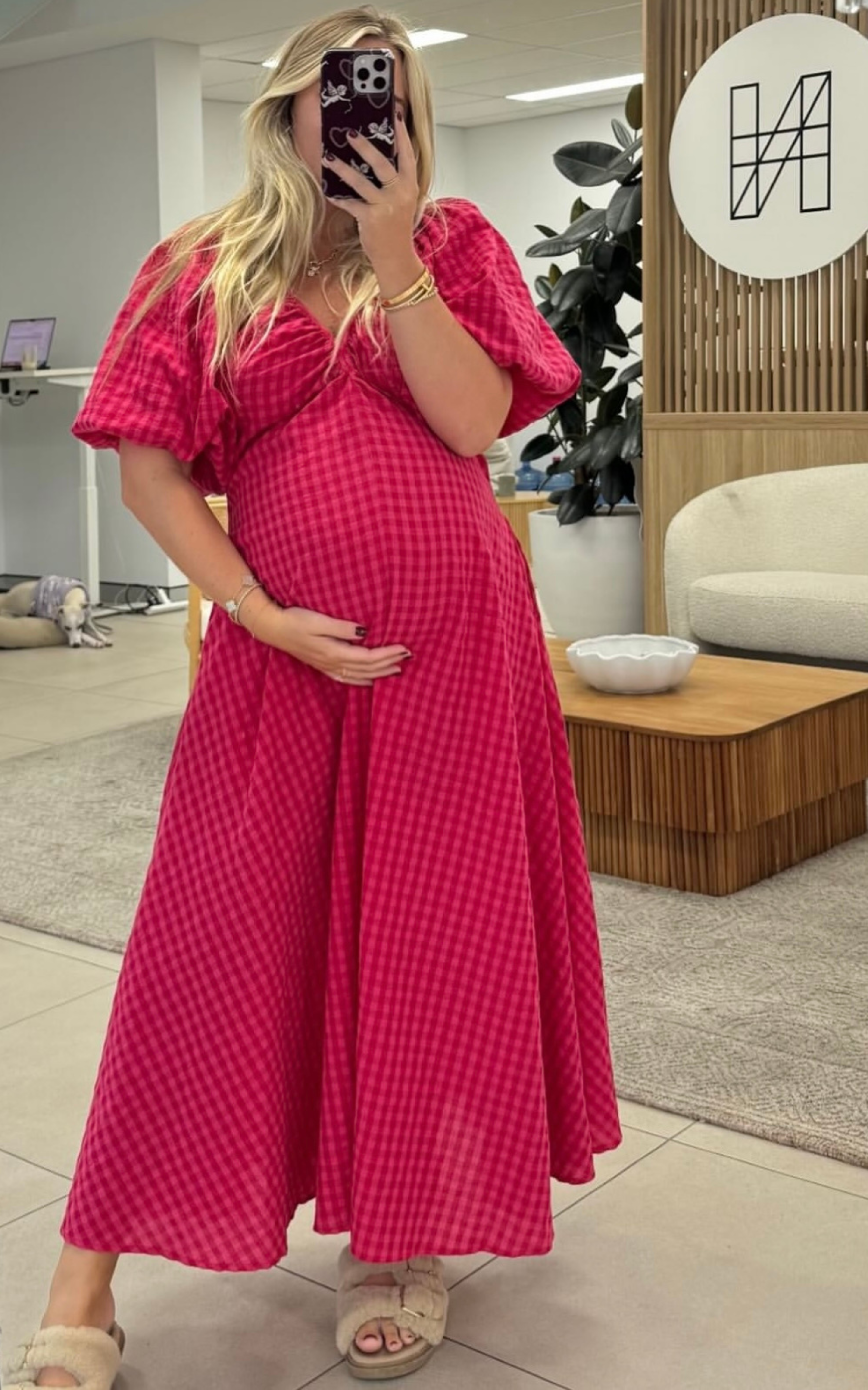 Mimi dress Rosas gingham