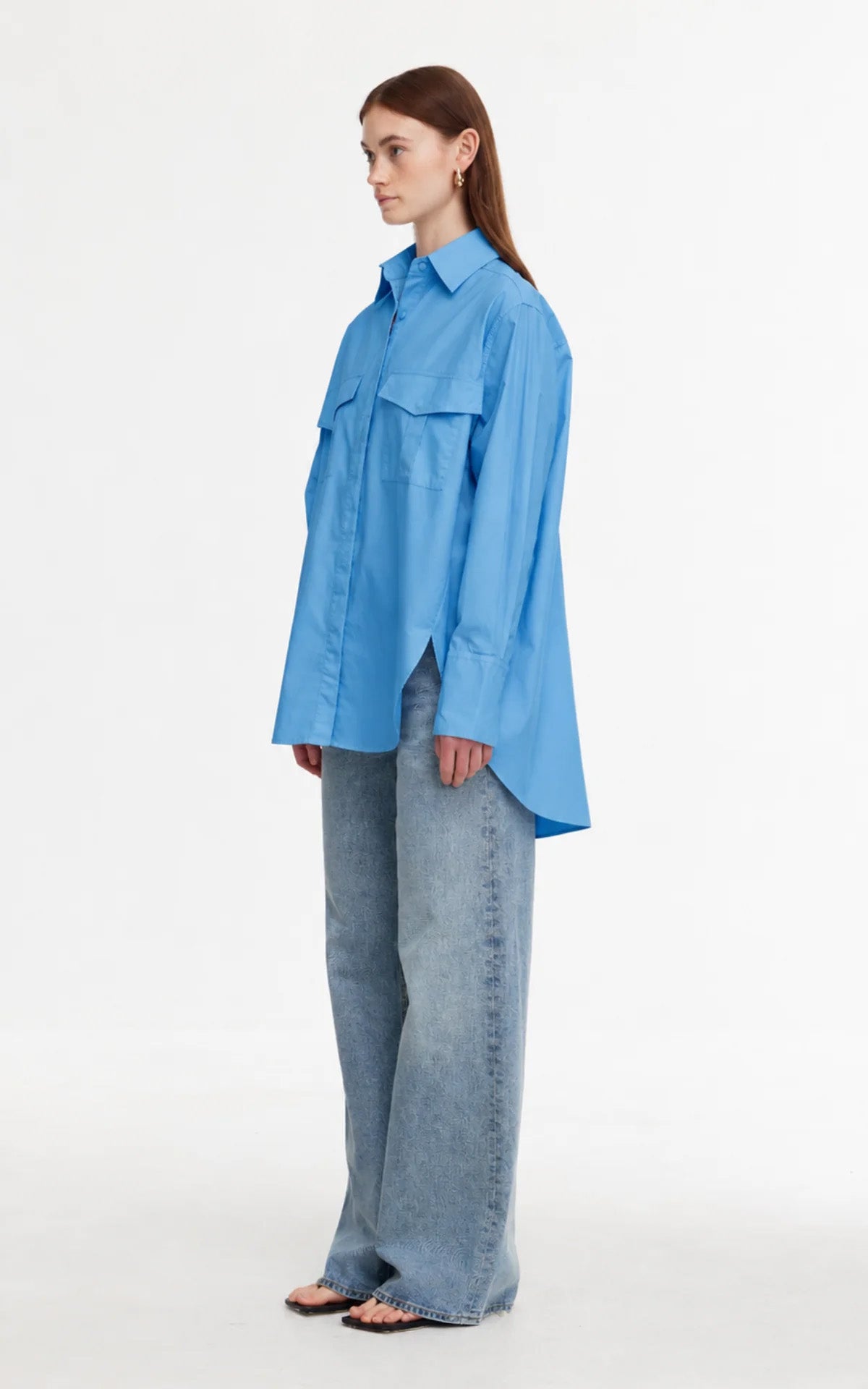 Riley Shirt - Blue Azure