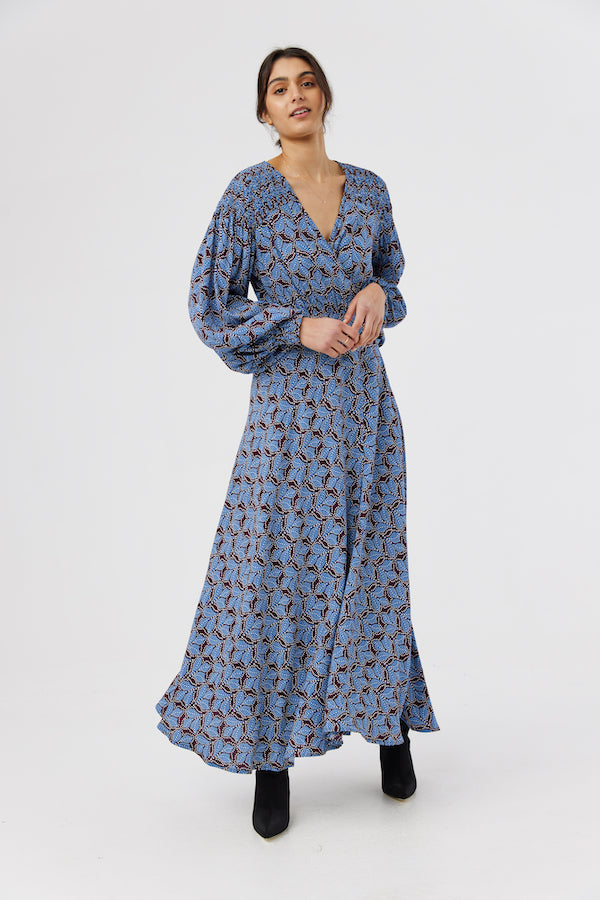 Lolita Wrap Dress - Boysenberry