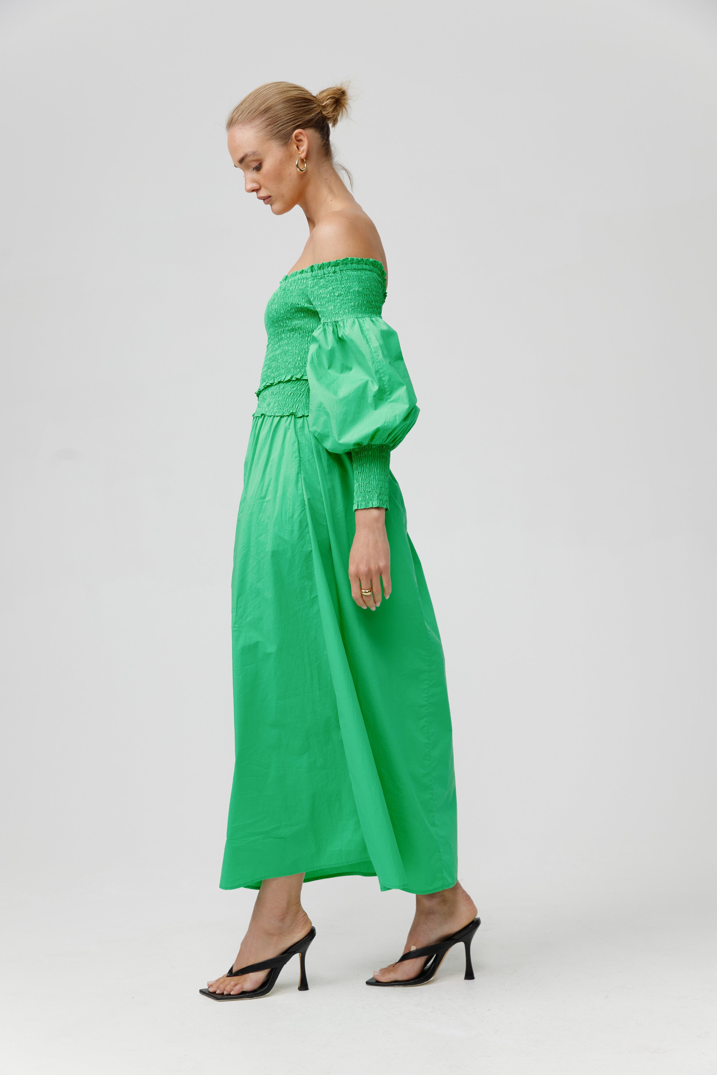 CUBA DRESS - BRIGHT GREEN