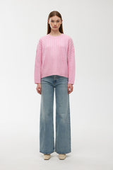 Willa Cable Knit - Rose