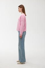 Willa Cable Knit - Rose