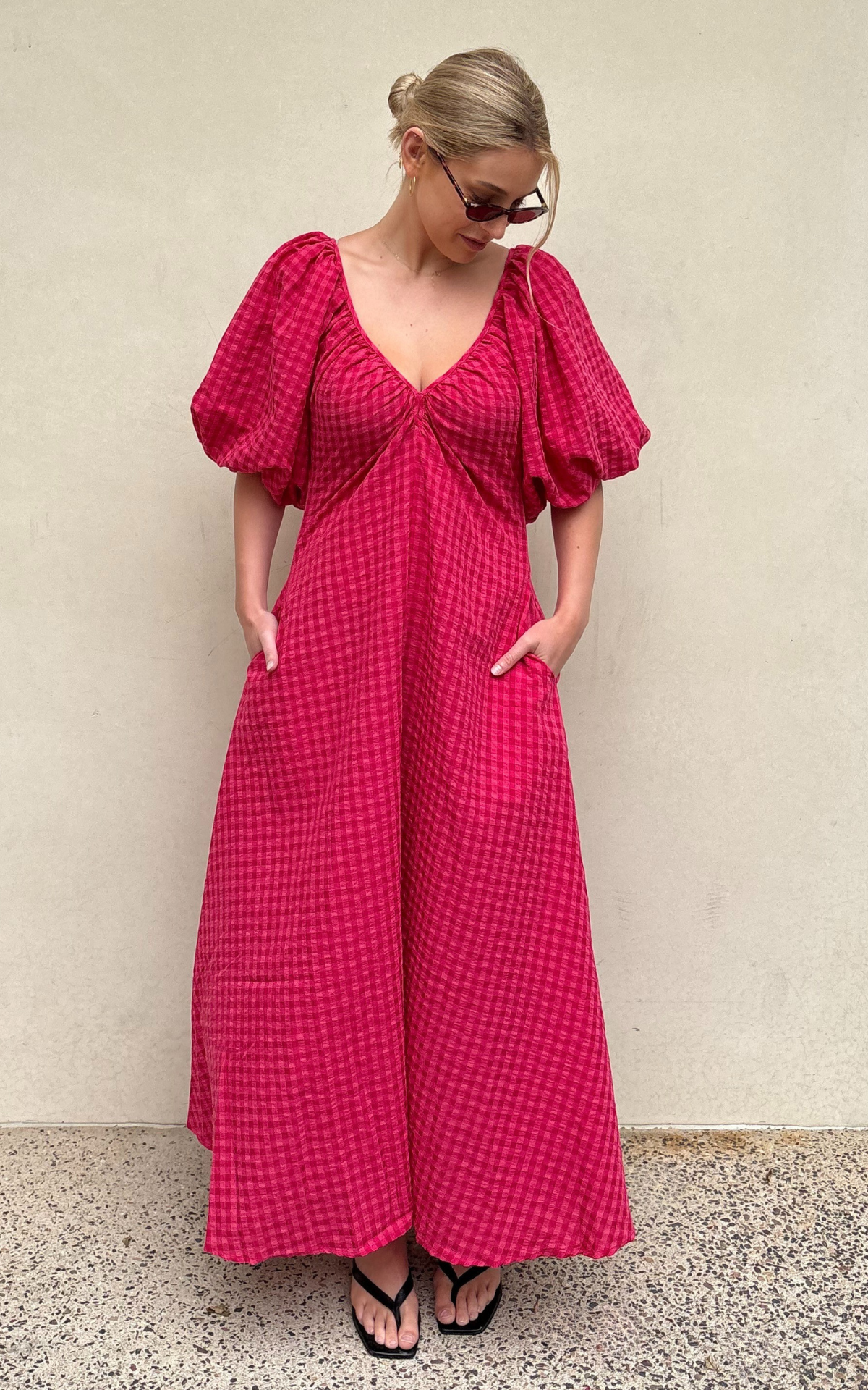 Mimi dress Rosas gingham