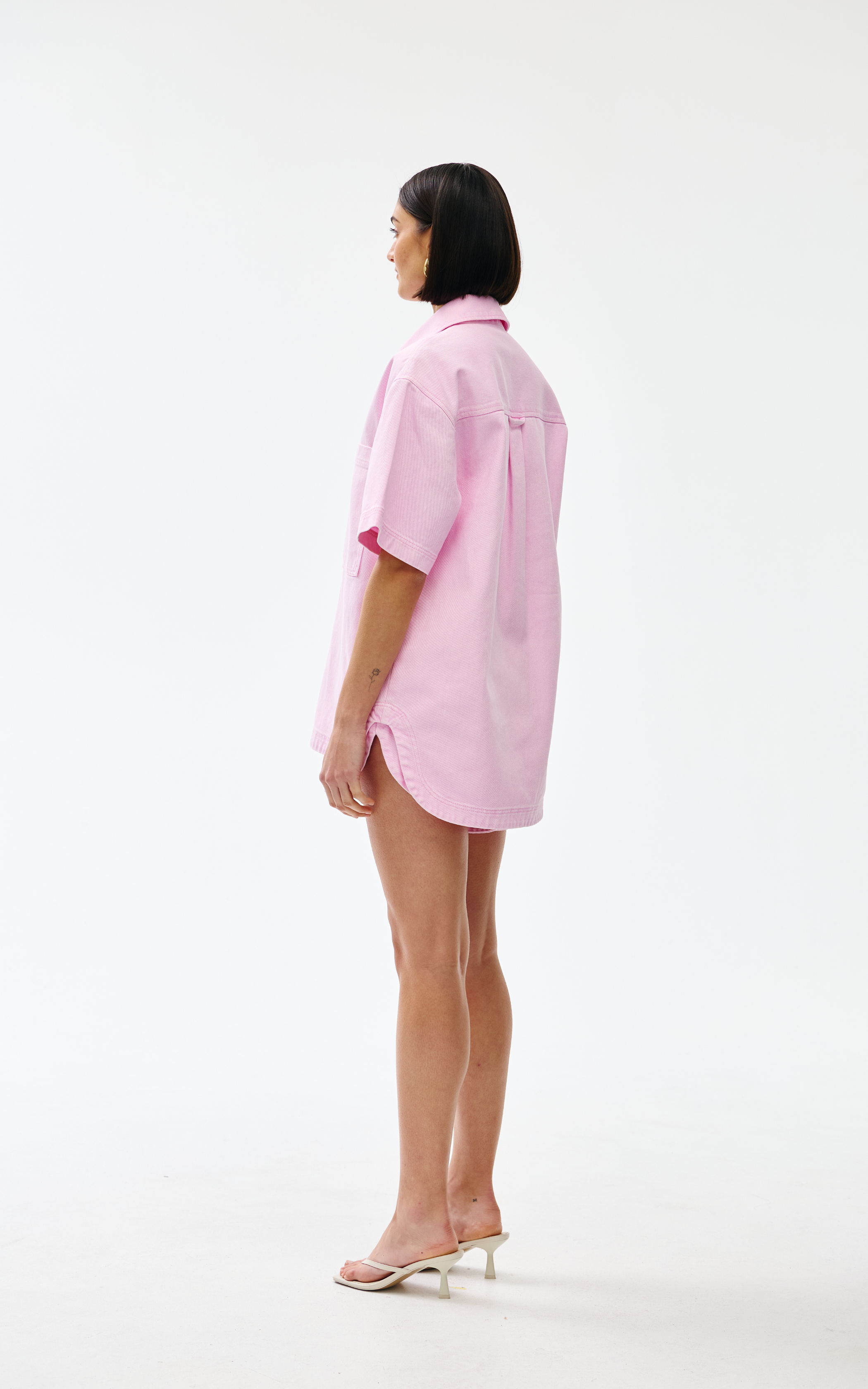 Freya Shirt - Blush Wash Denim