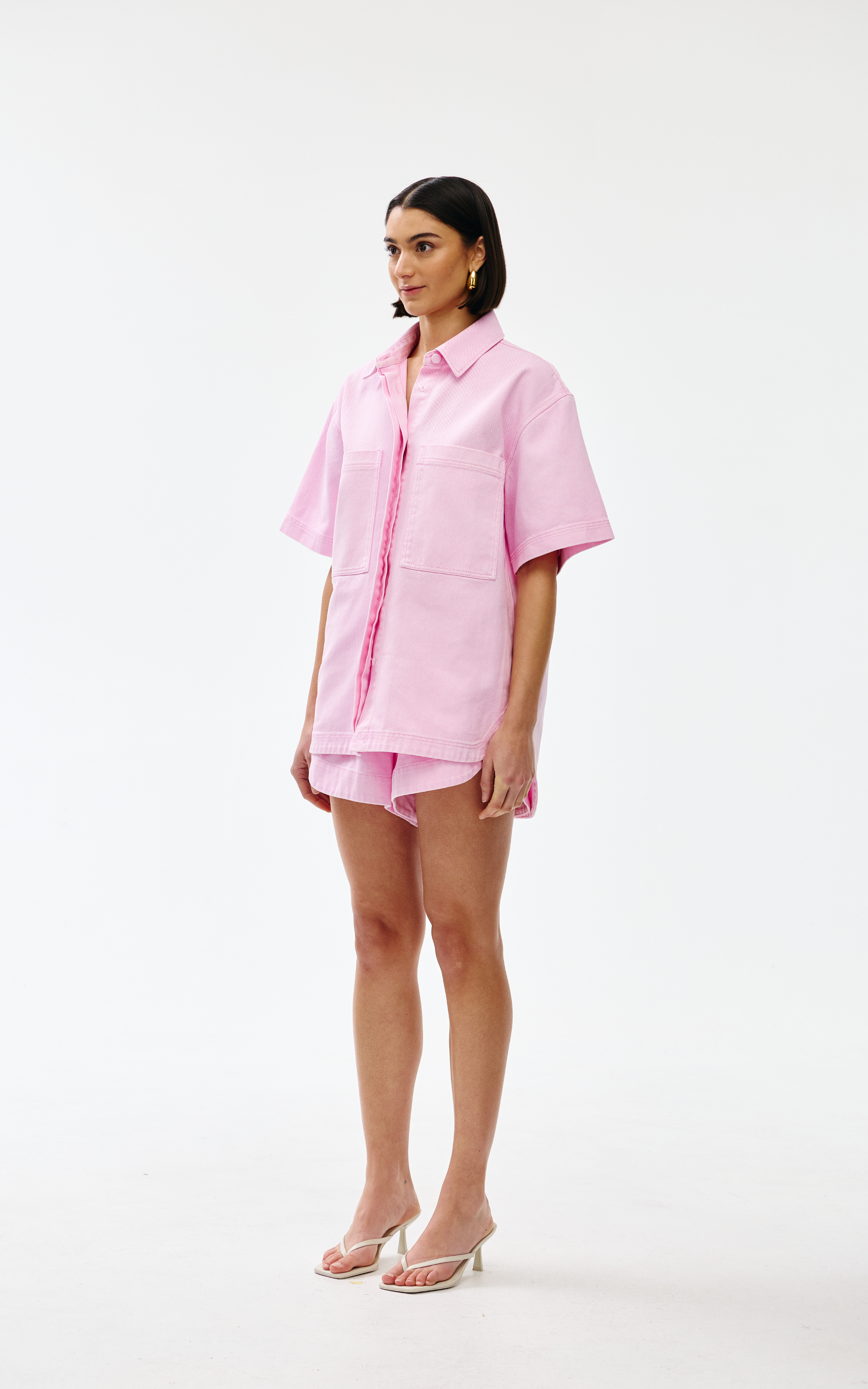 Freya Shirt - Blush Wash Denim