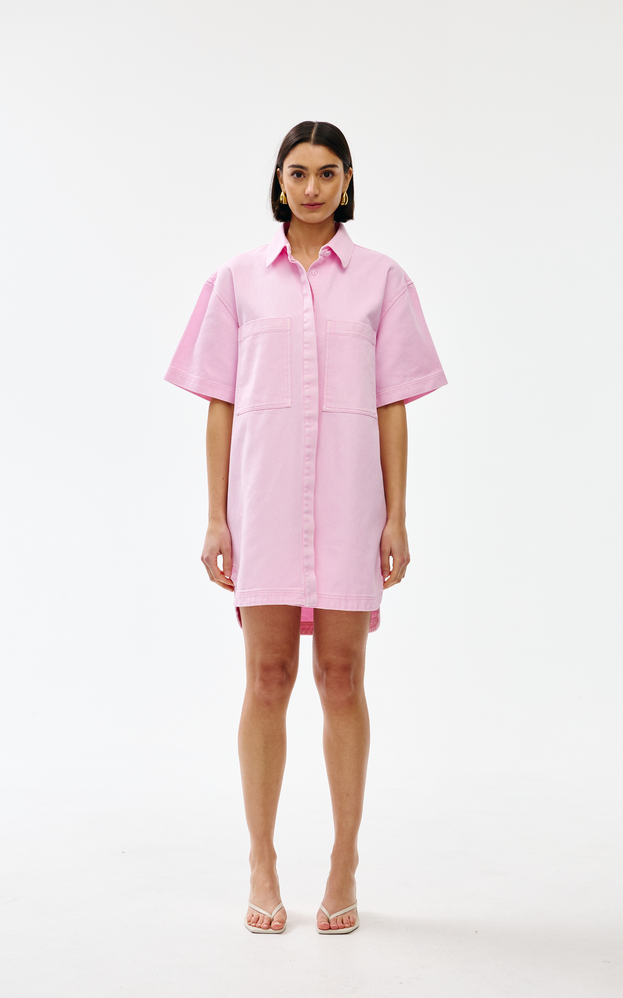 Freya Dress - Blush Wash Denim