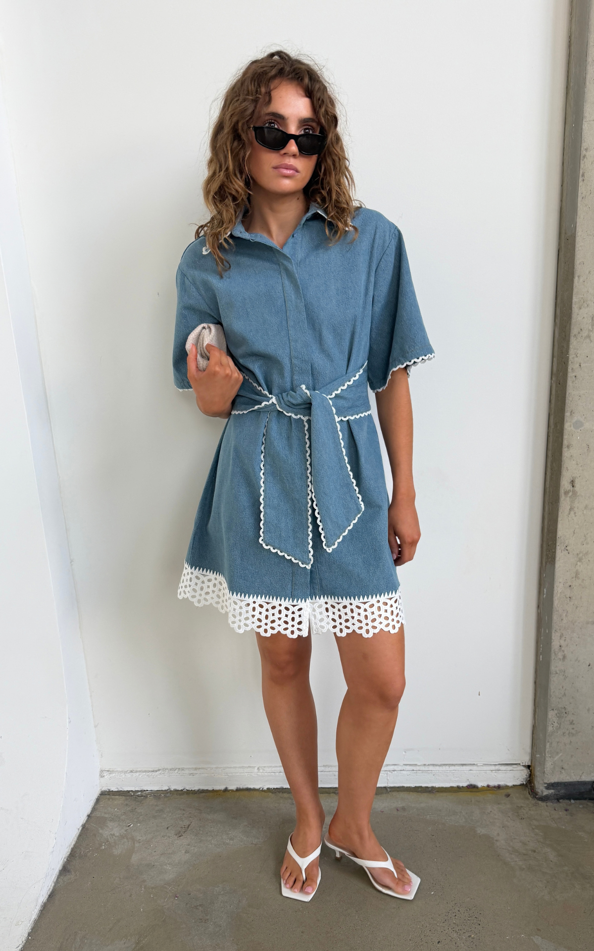 Sierra Mini Dress - Vintage Denim