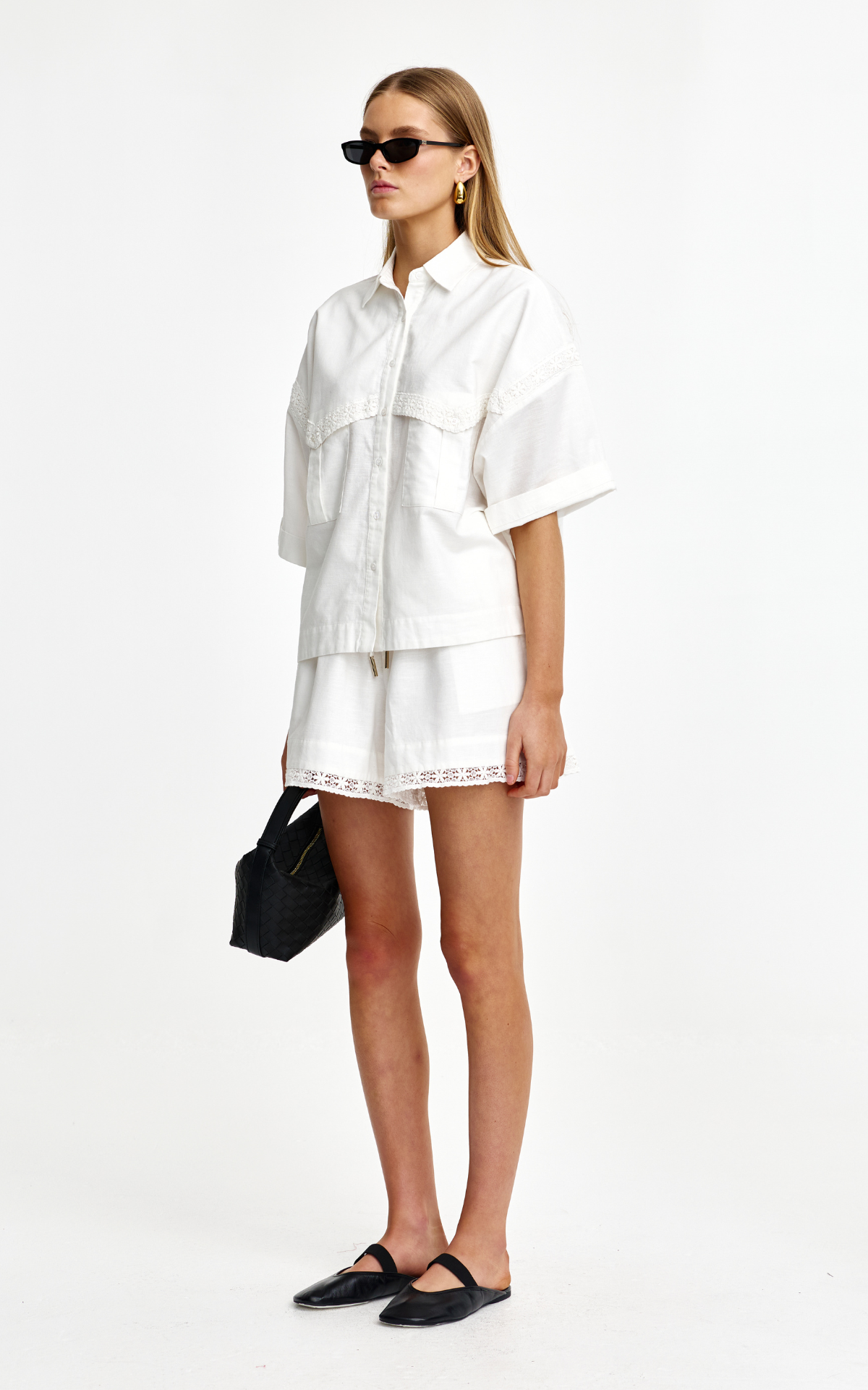 Katie Lace Shirt - Ivory