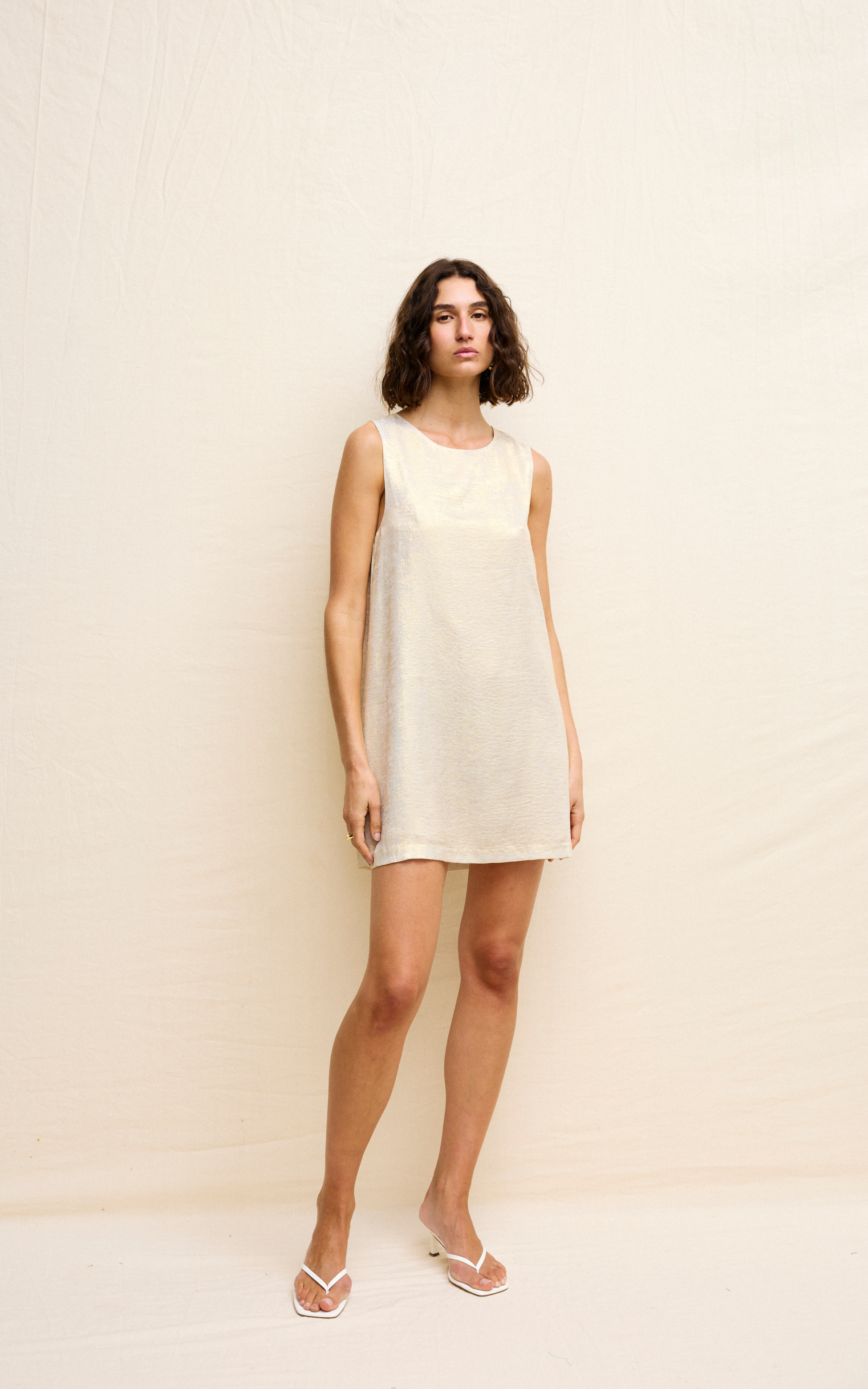 Luca Dress - Gold Lustre