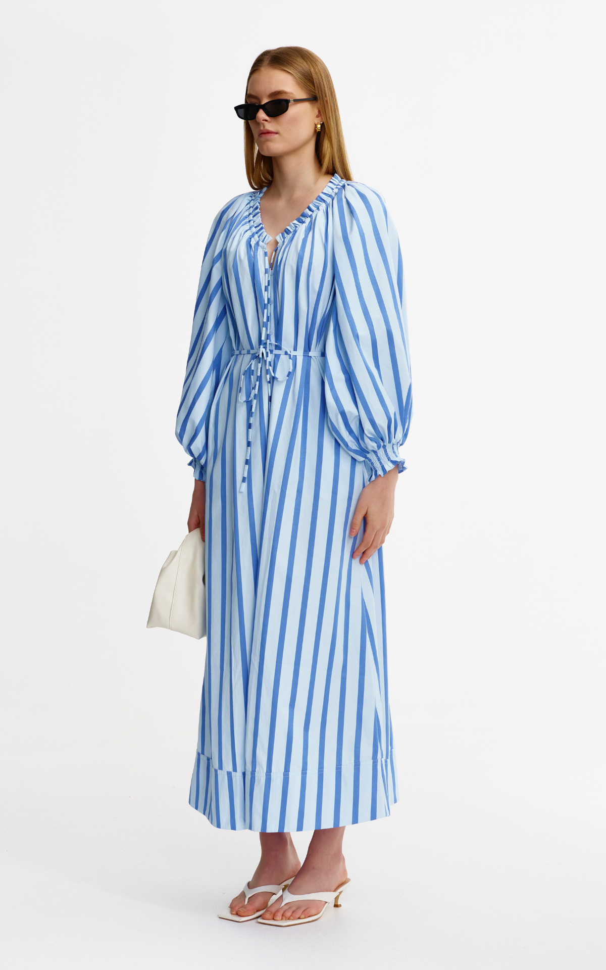 Claudia Dress - Pacific Stripe