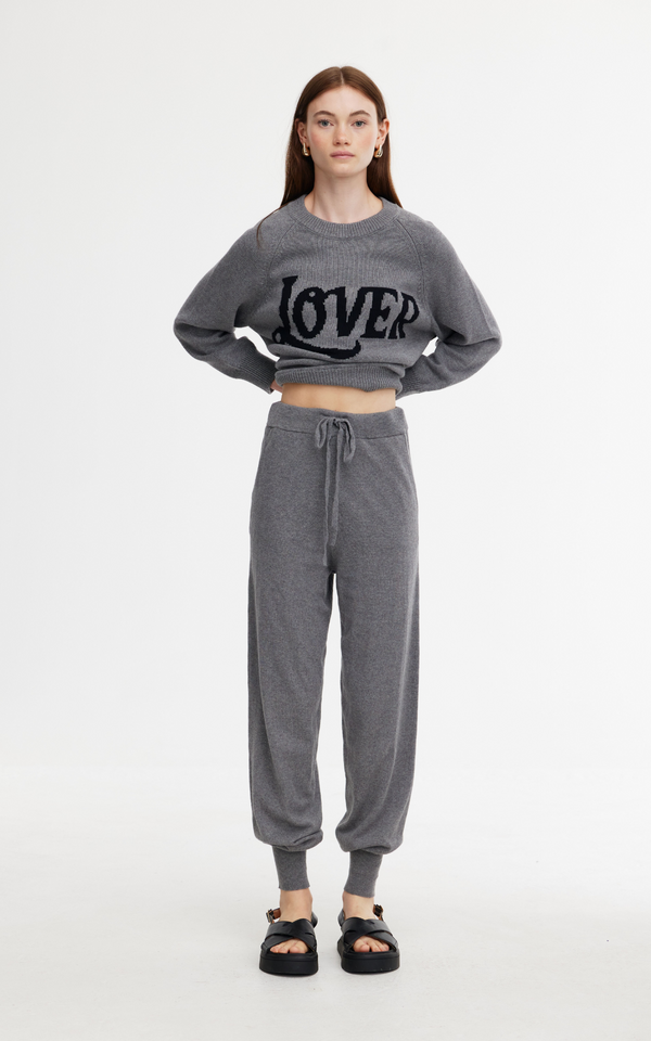 Eliza Knit Pant - Grey