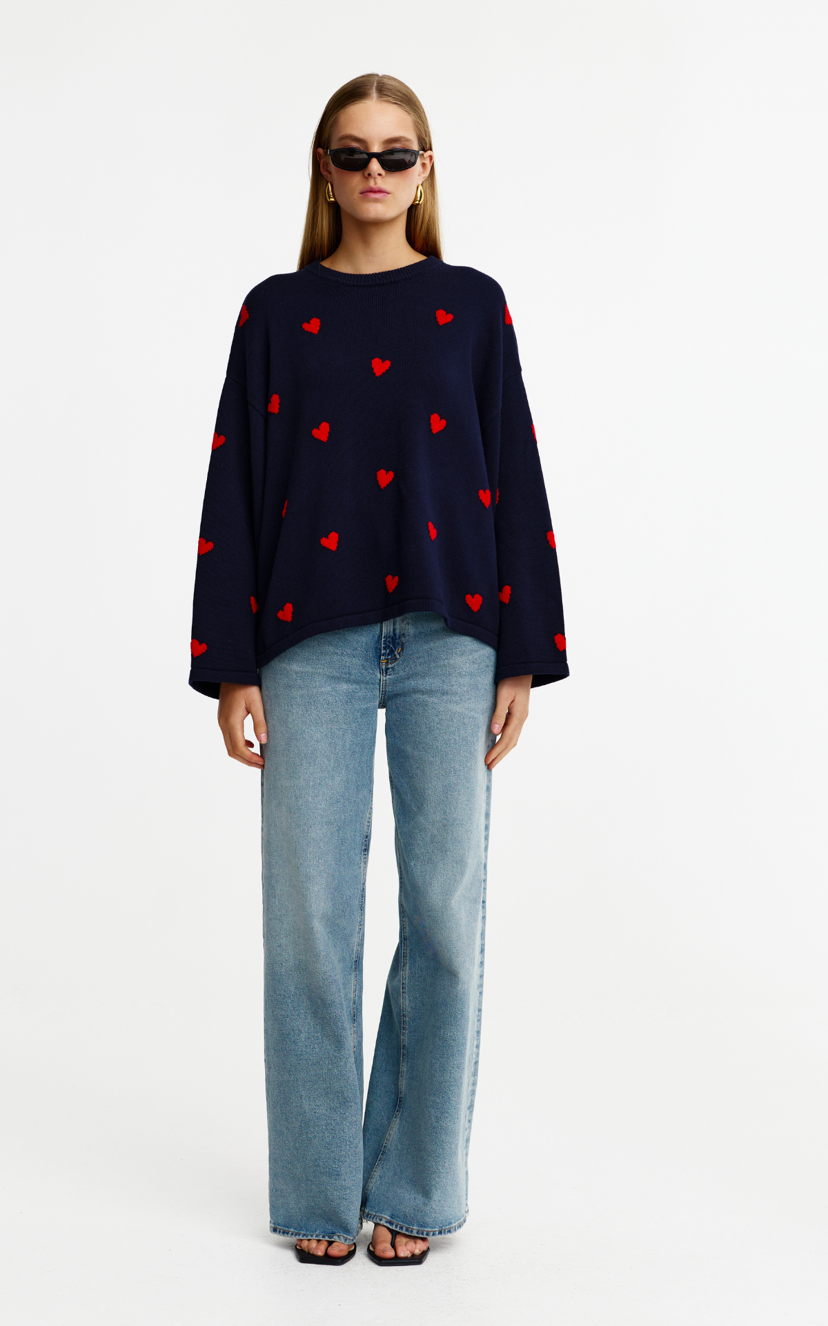 Flora Knit - Navy