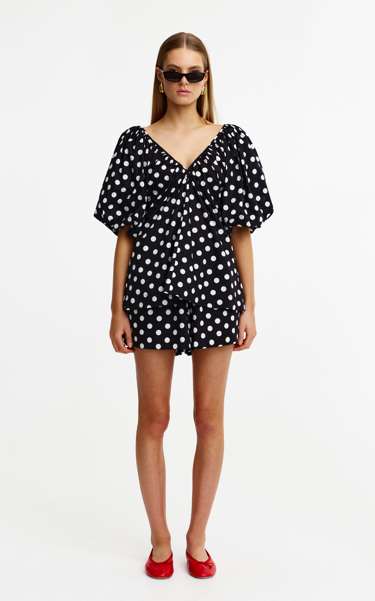 Mimi Top - Navy Spot