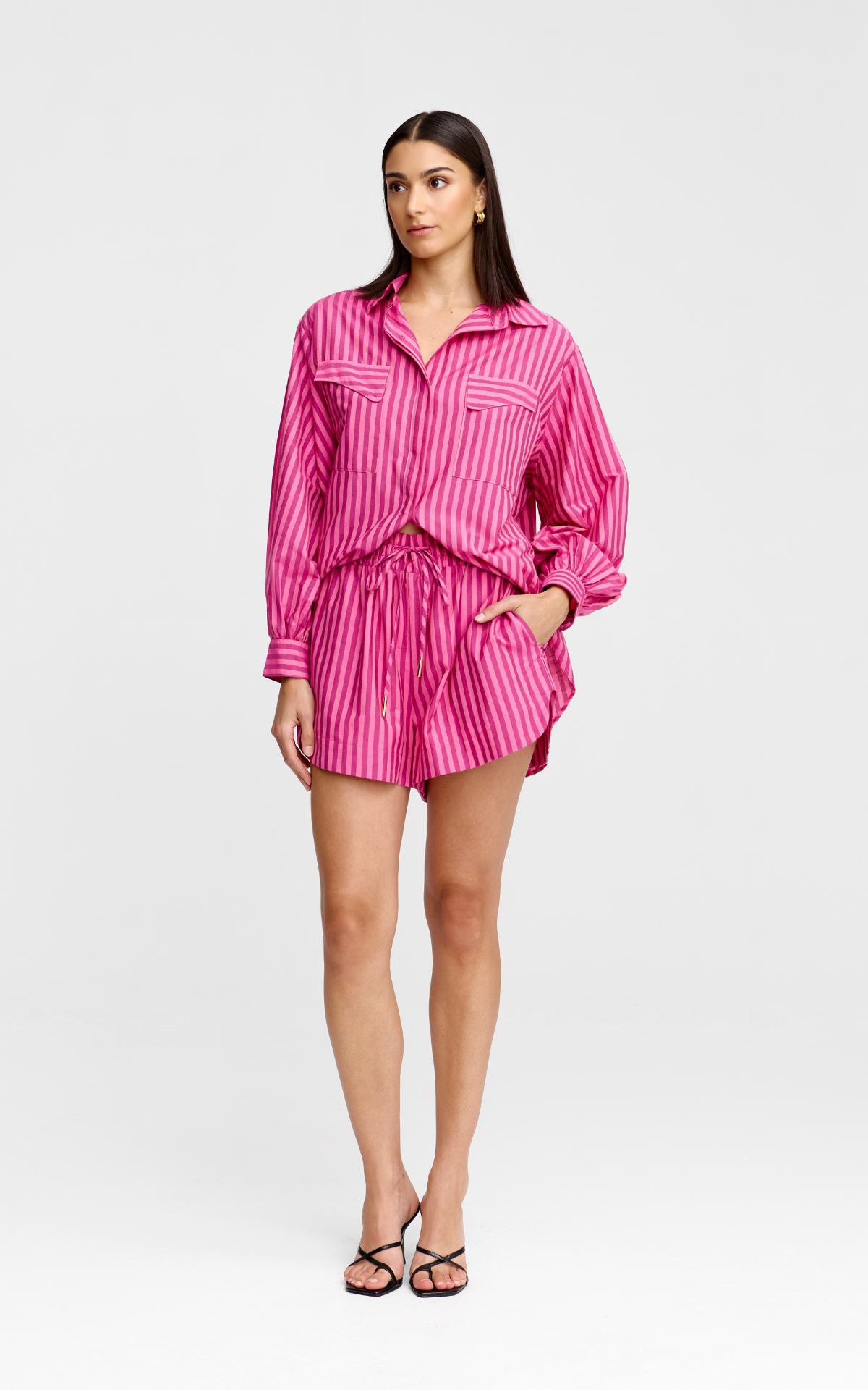 Juniper Short - Raspberry Stripe