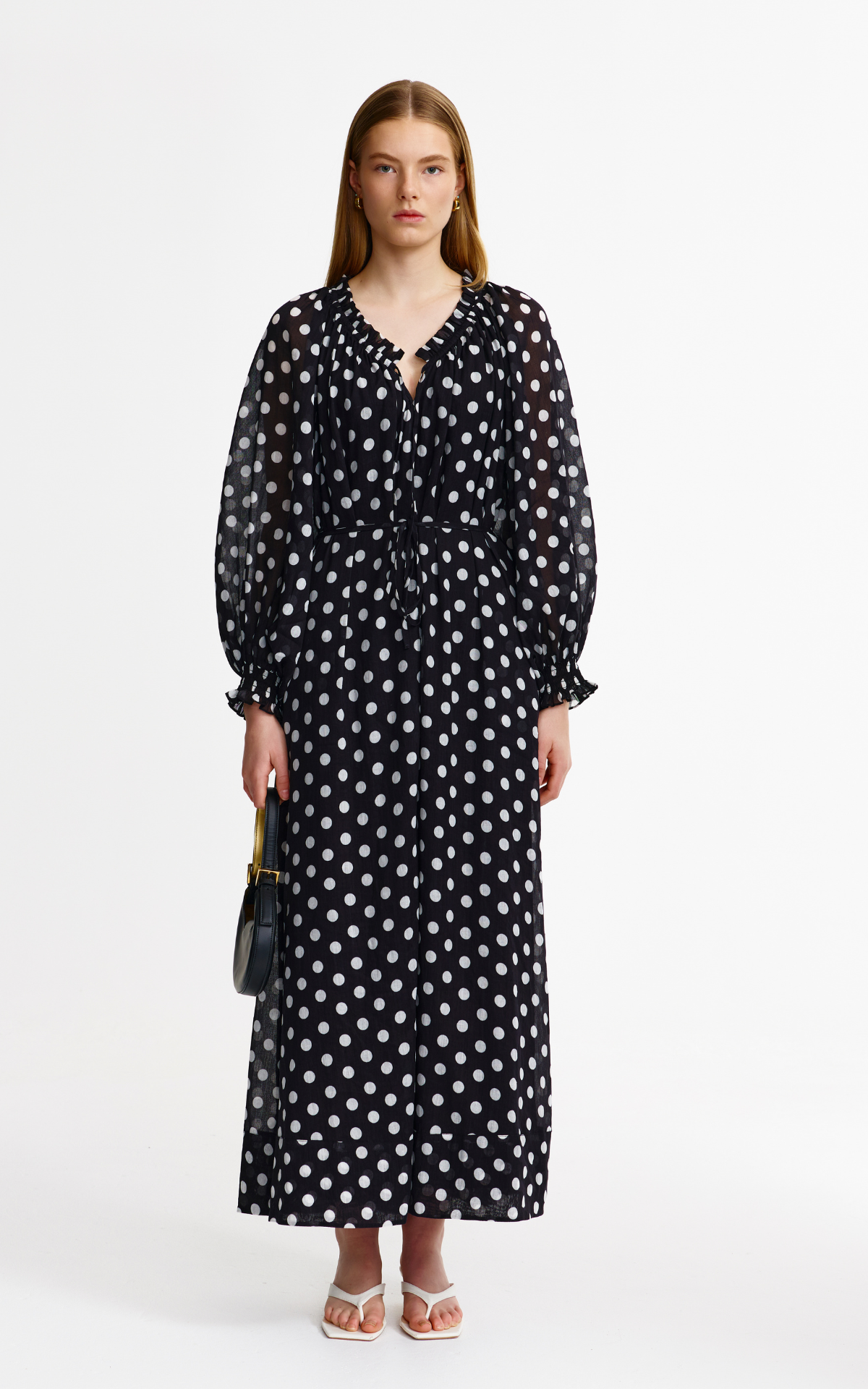 Claudia Dress - Navy Spot