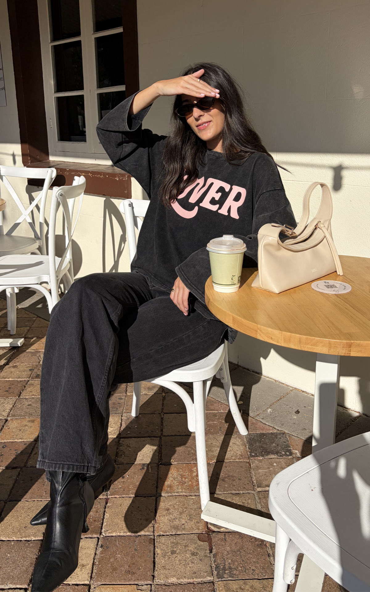 Lover Tee - Charcoal