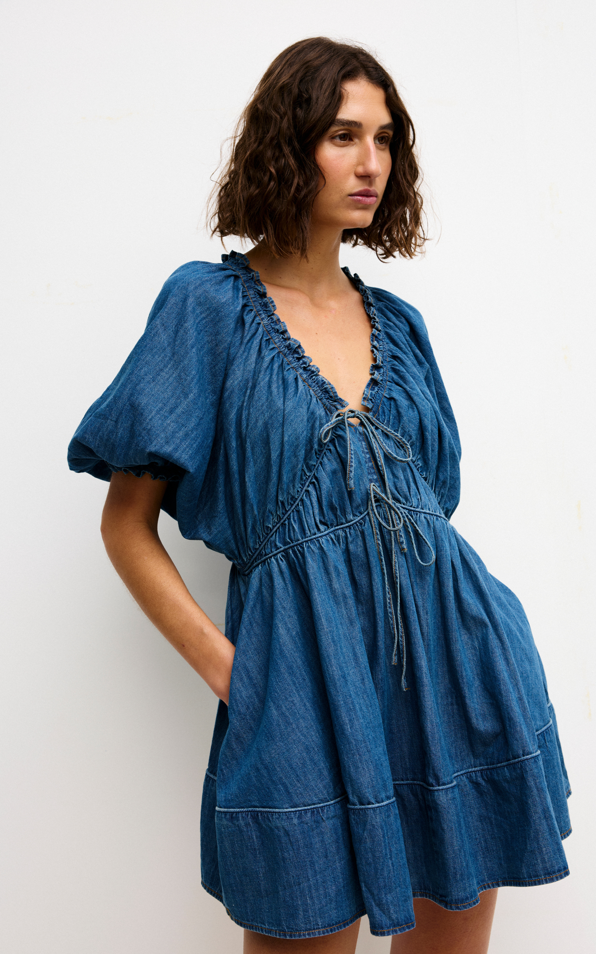 Pia Mini Dress - Denim