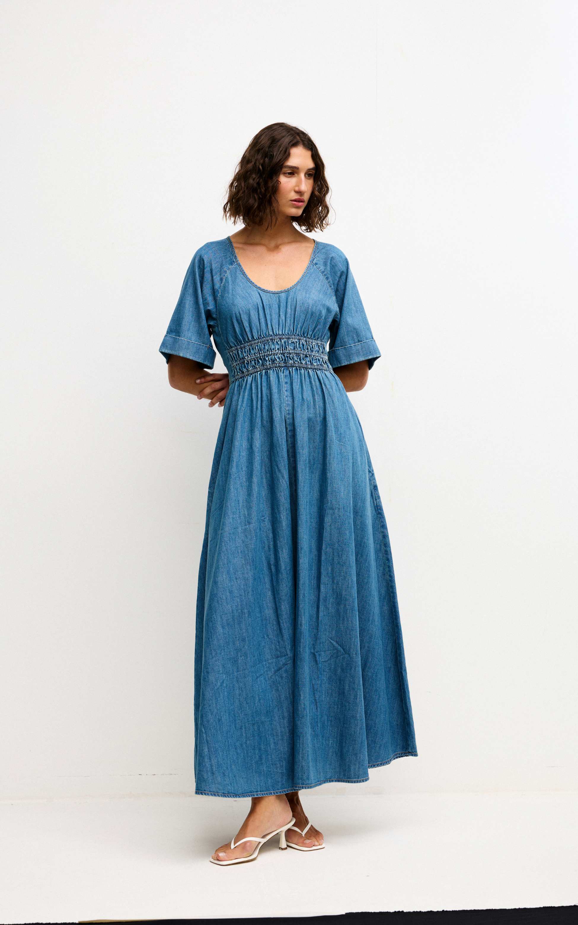 Poet Dress - Denim