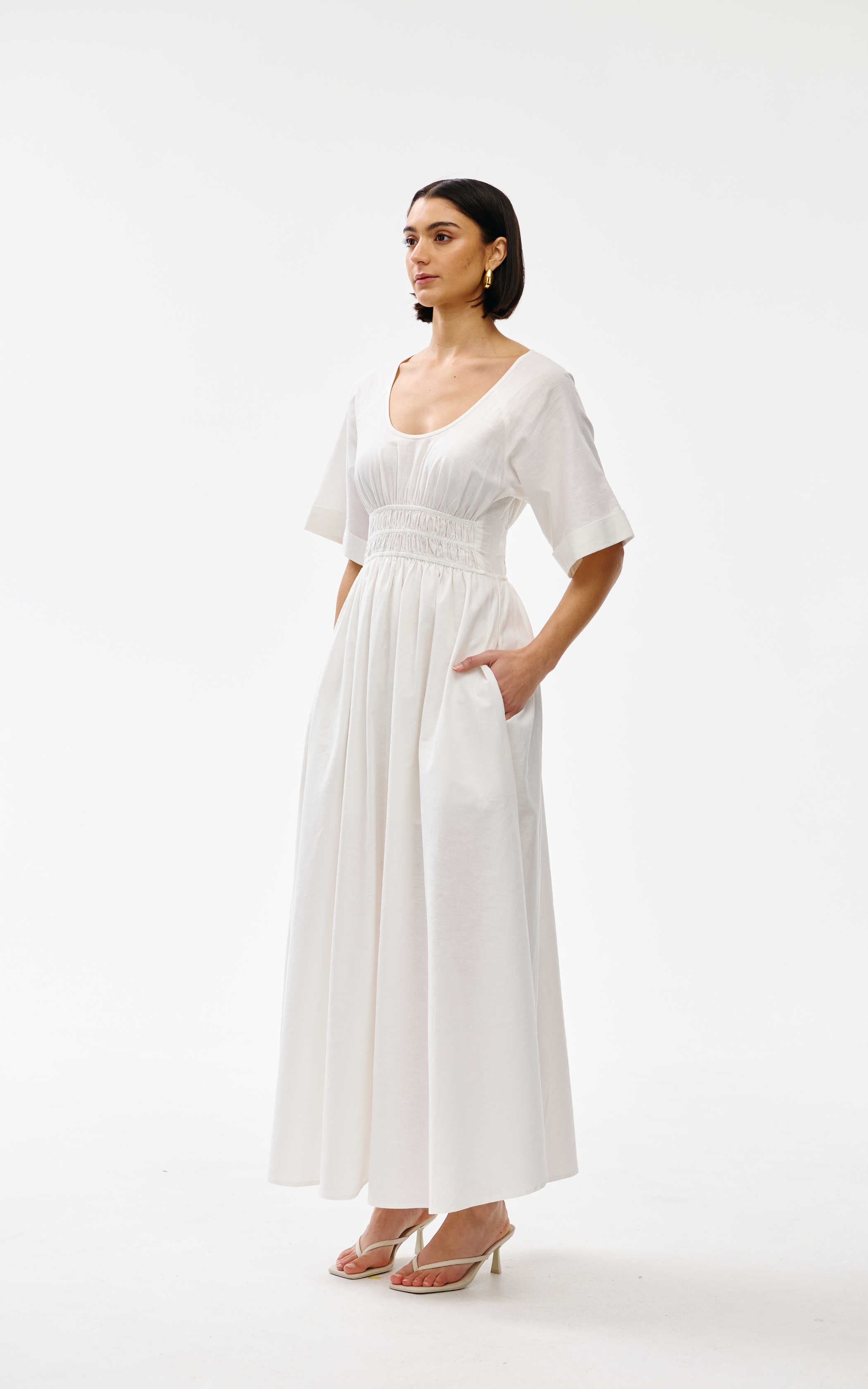Poet Dress - Ivory