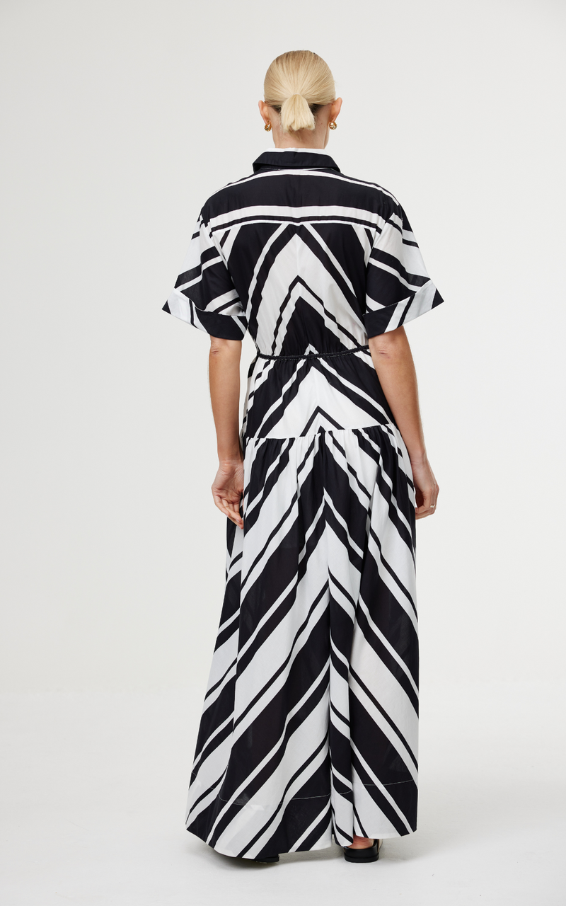 Maeve Maxi Dress - Classic Chevron