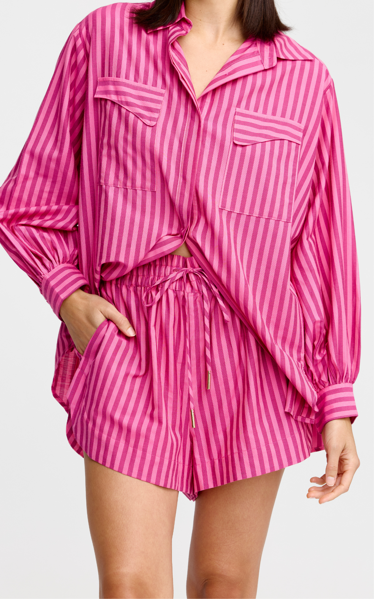 Juniper Short - Raspberry Stripe