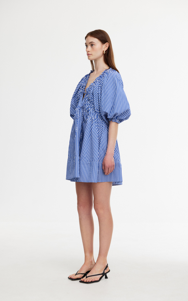 Pia Mini Dress - Riviera Stripe