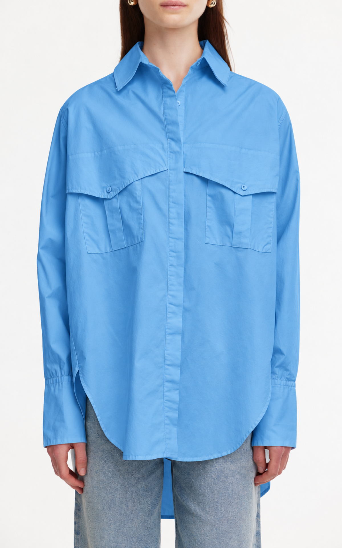 Riley Shirt - Blue Azure