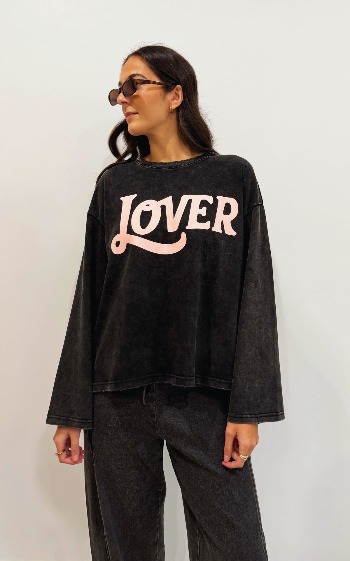 Lover Tee - Charcoal