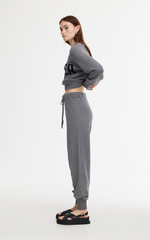 Eliza Knit Pant - Grey