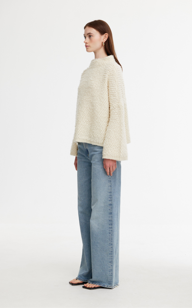 Abby Boucle Sweater - Ivory