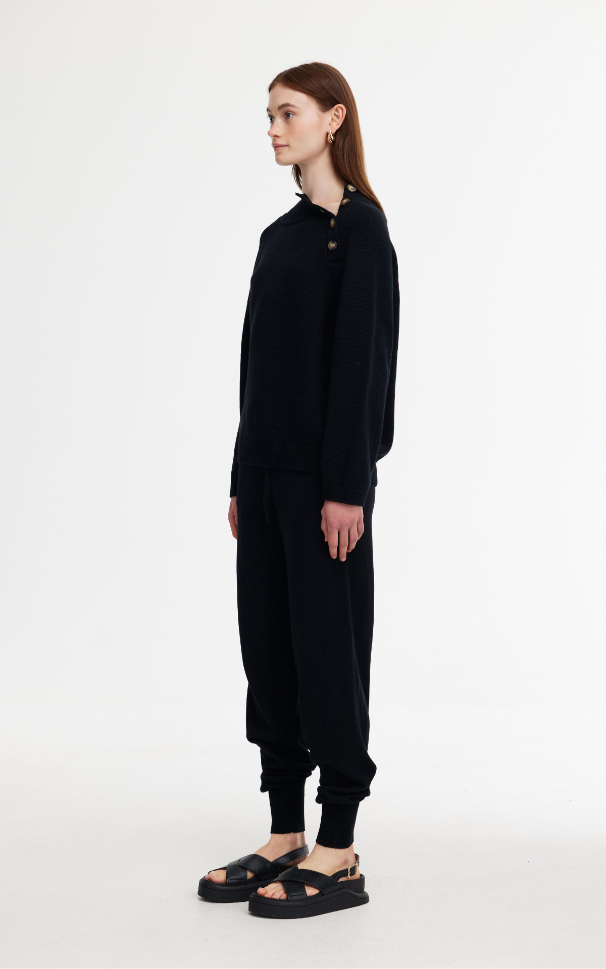 Eliza Knit Pant - Black