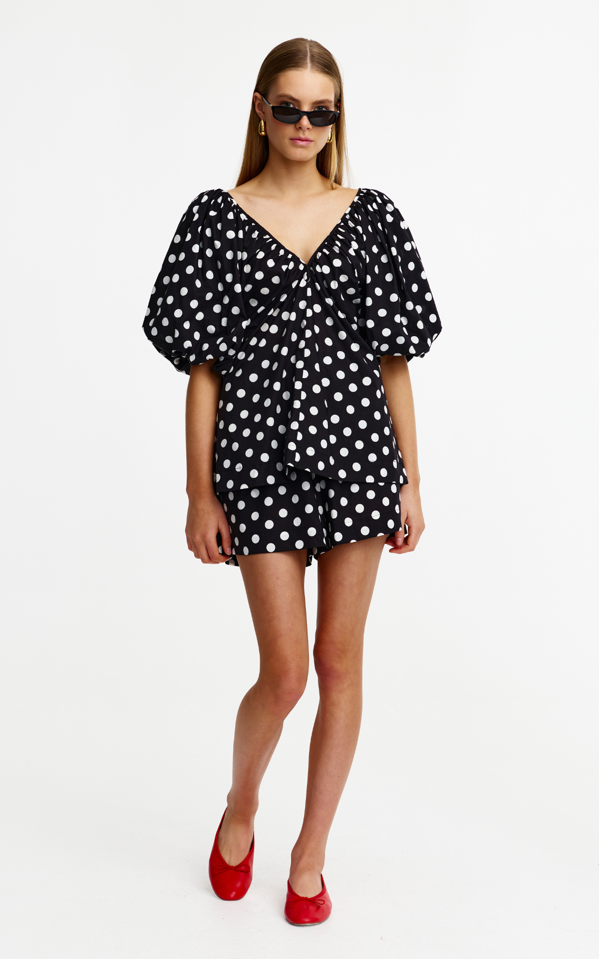 Mimi Top - Navy Spot
