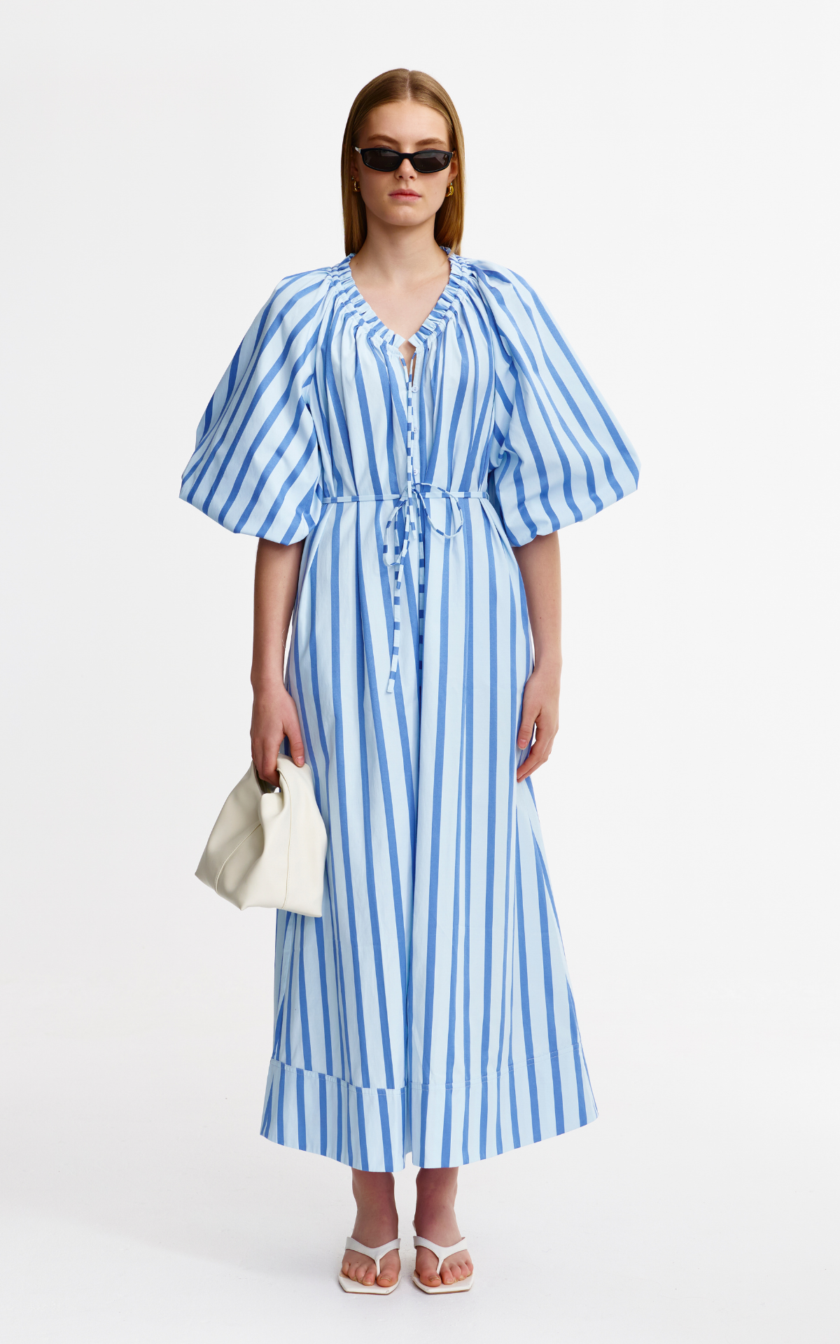 Claudia Dress - Pacific Stripe