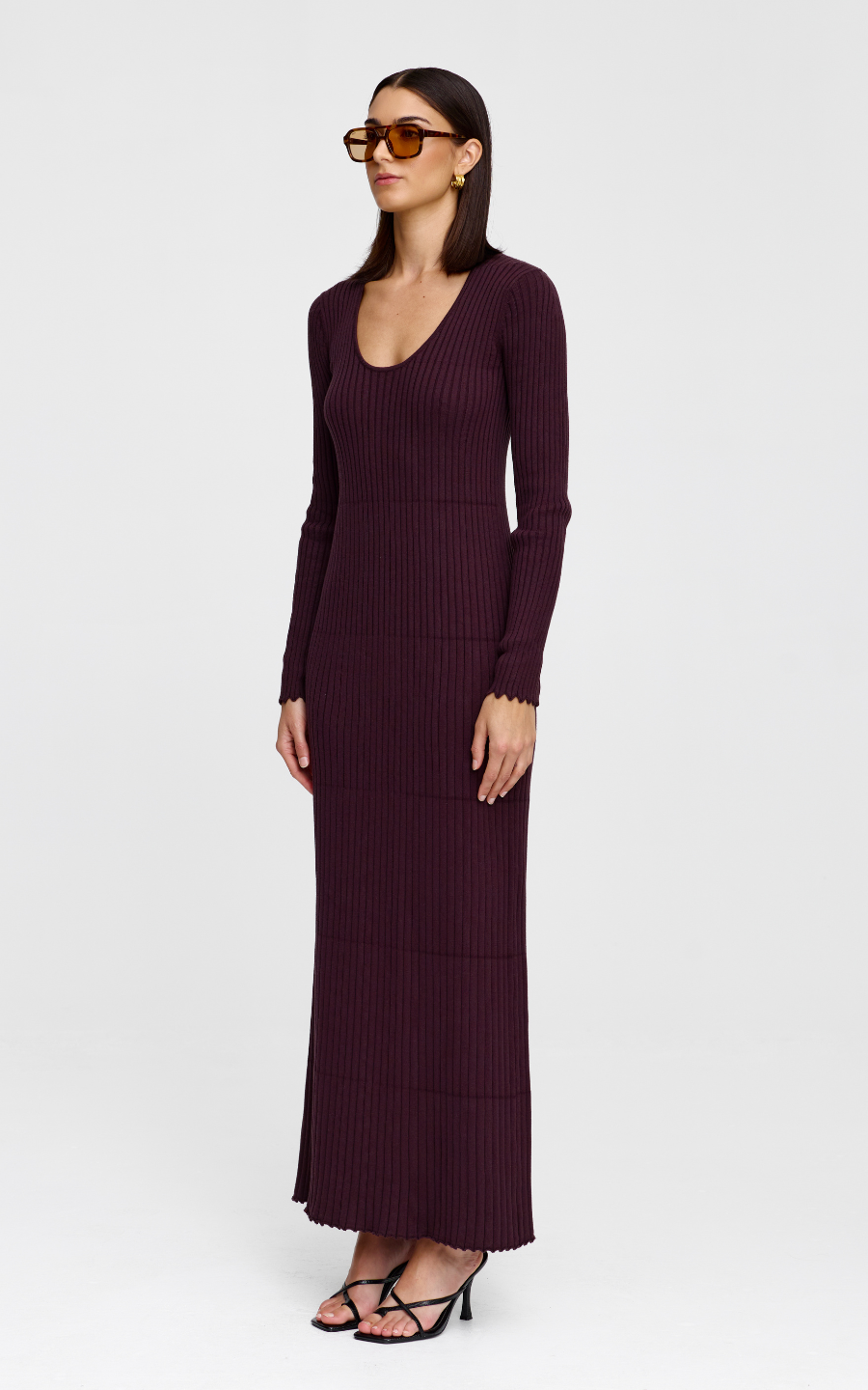 Celeste Knit Dress - Chocolate Marle