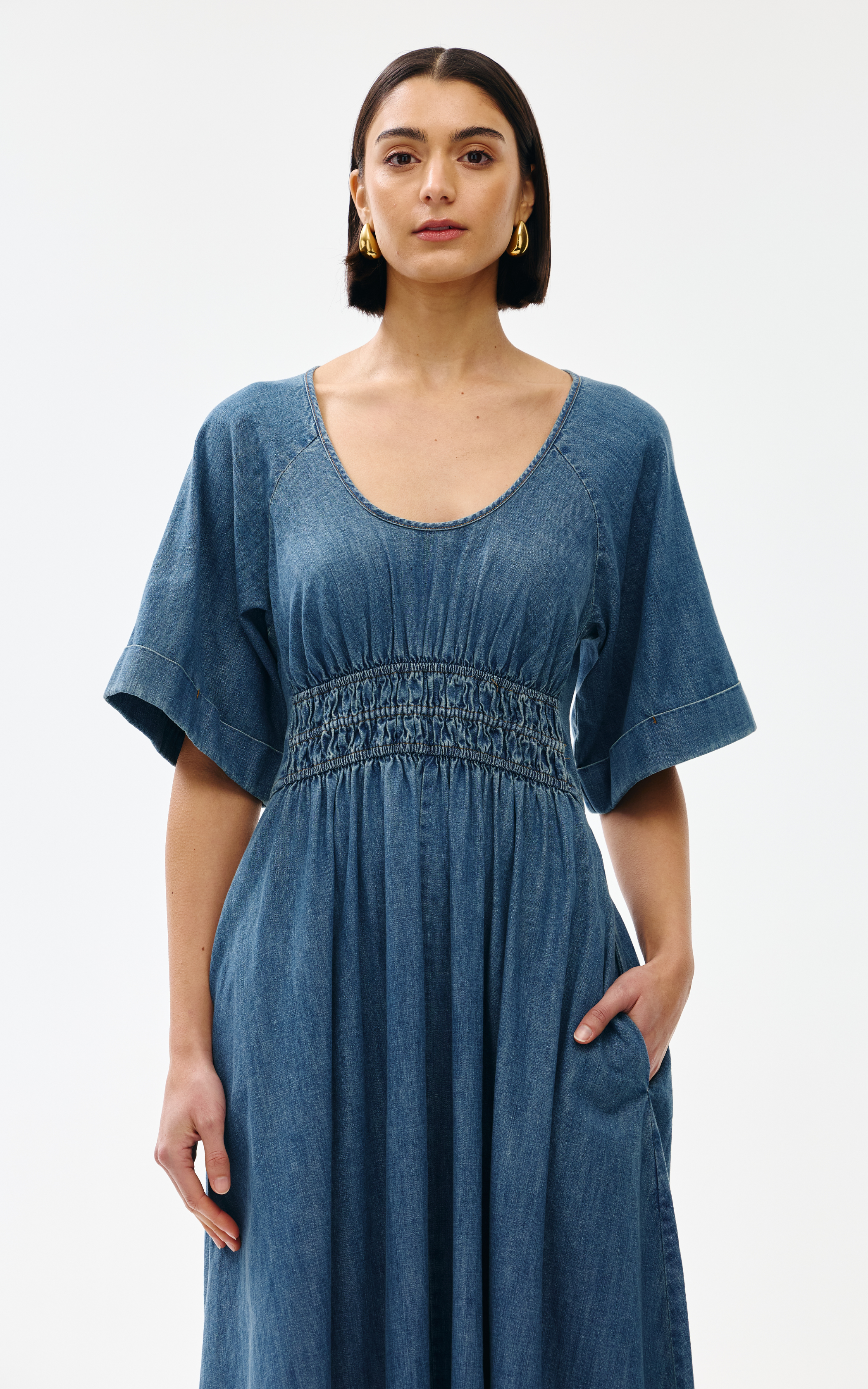 Poet Dress - Denim