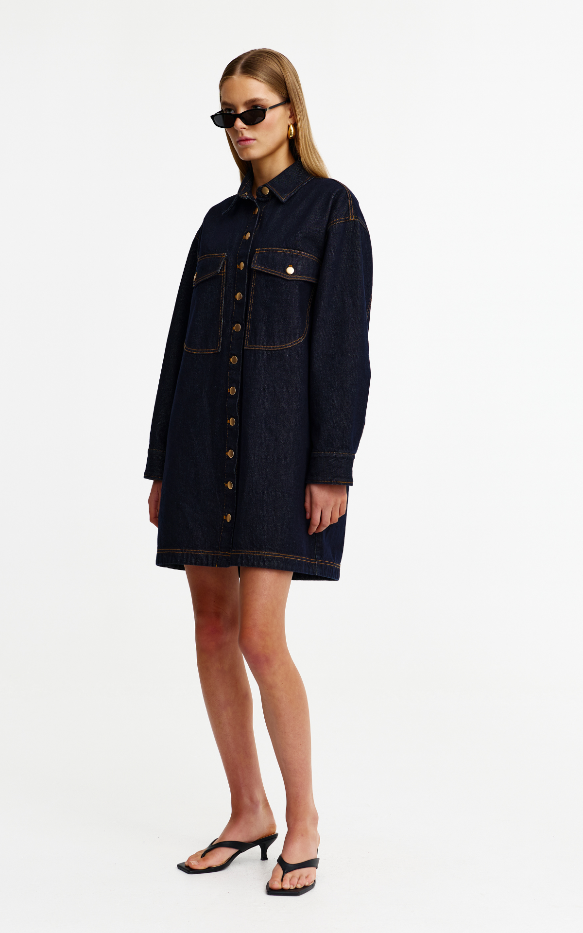 Lara Dress - Dark Denim