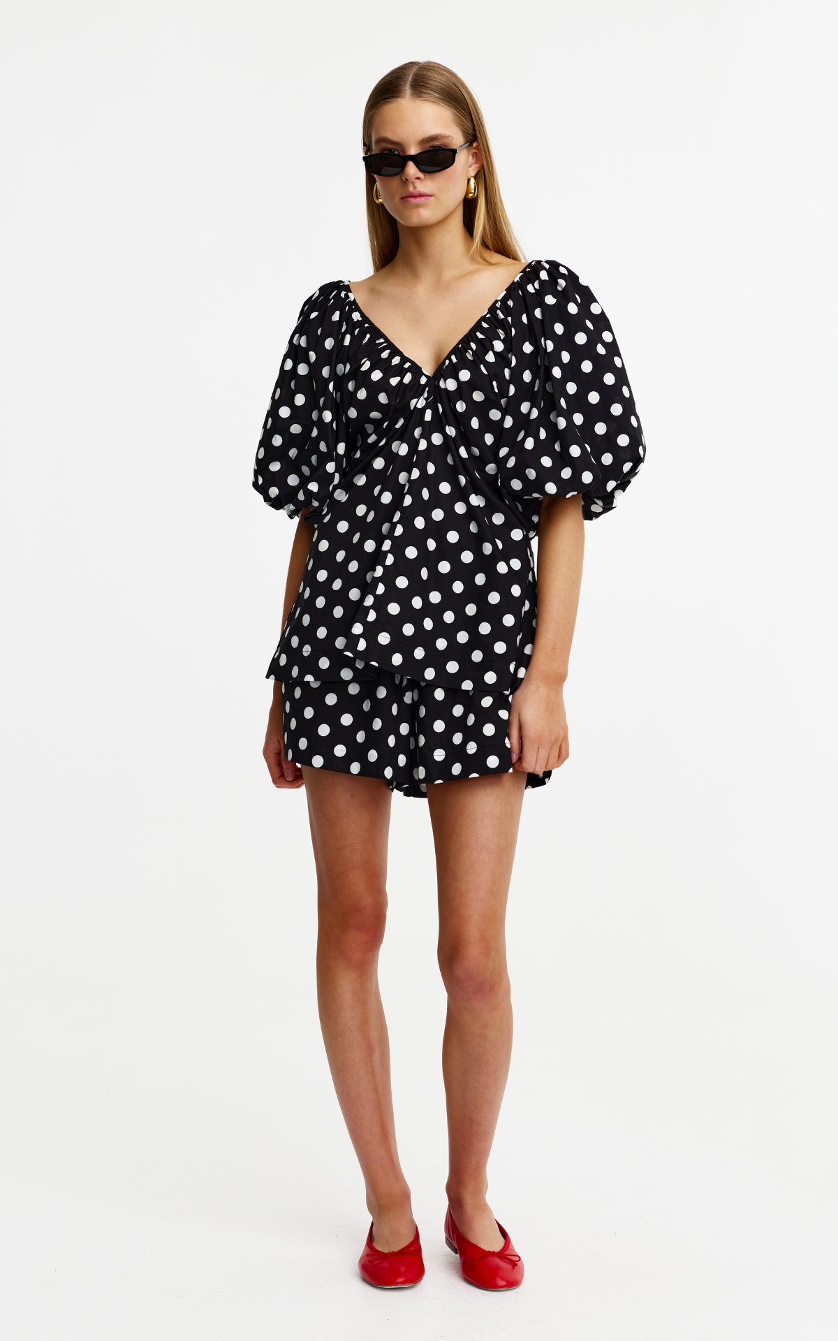 Mimi Top - Navy Spot