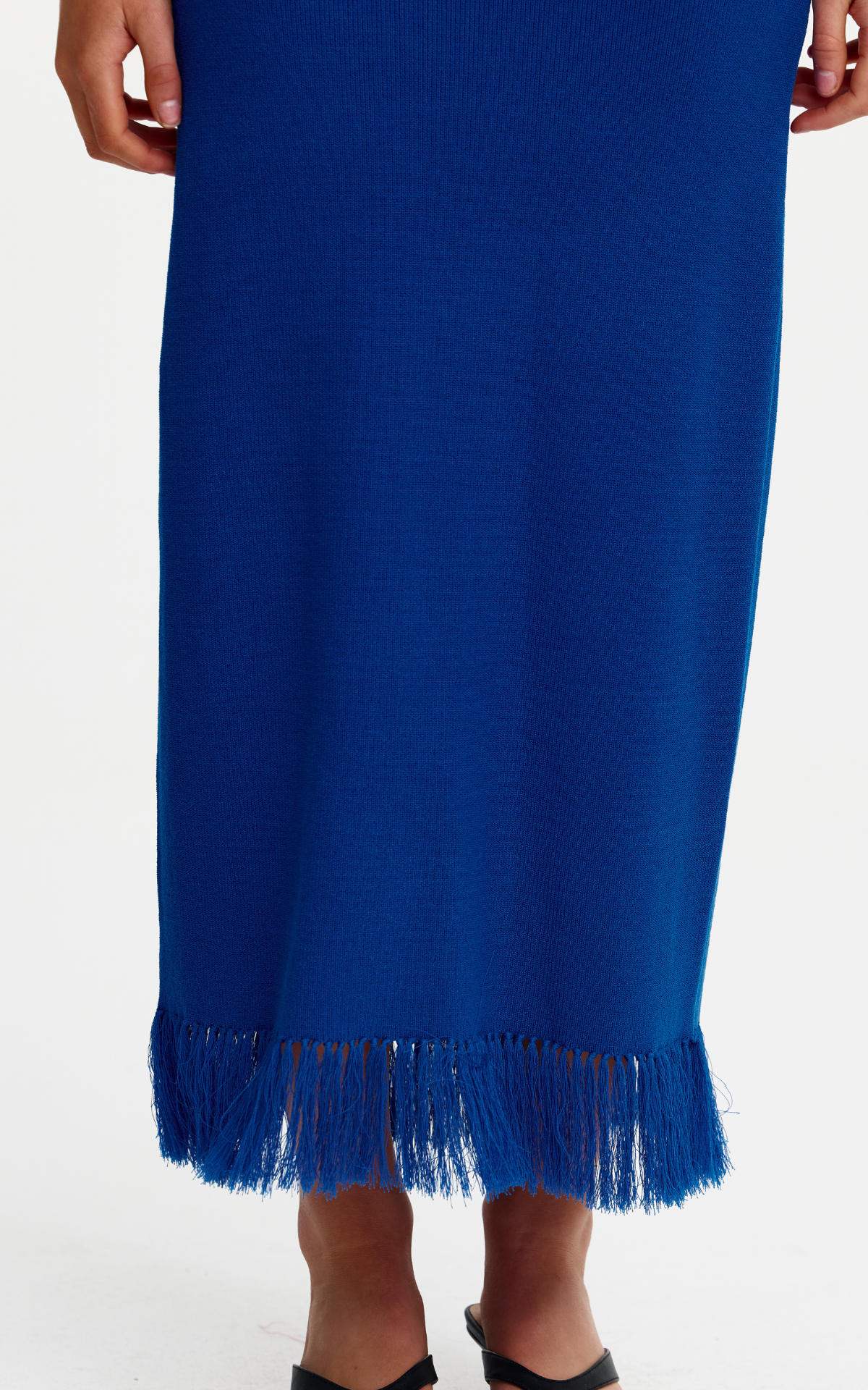 Marigold Knit Skirt - Blue Azure