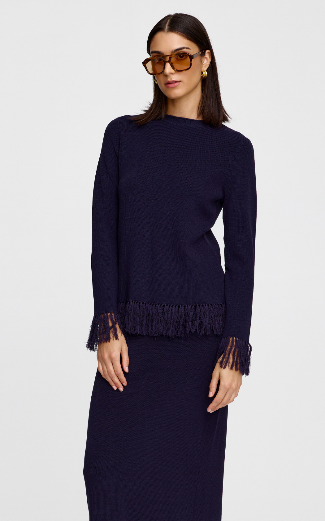Marigold Knit Top - Midnight