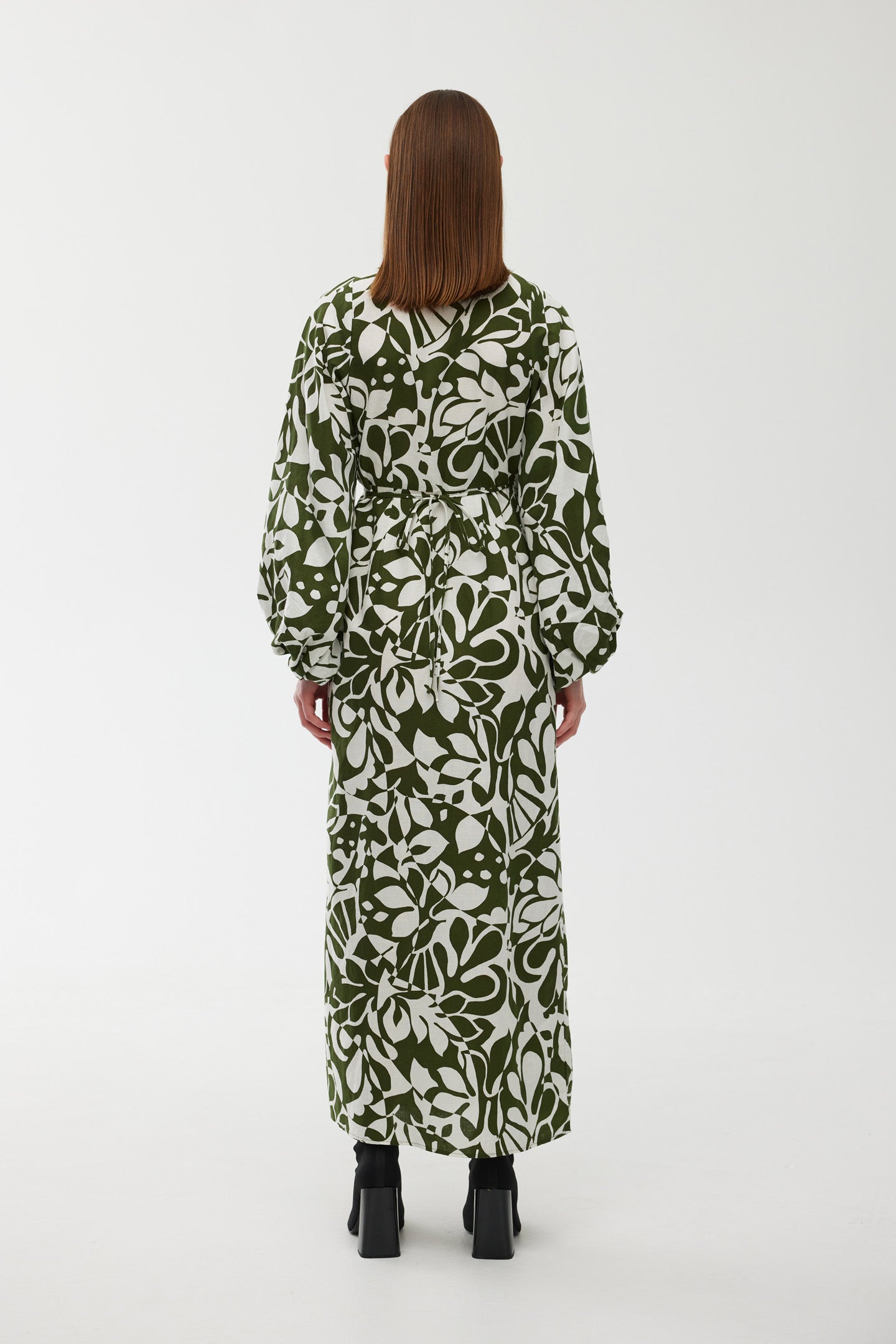 Ines Wrap Dress Maxi - Verte Geo