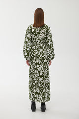 Ines Wrap Dress Maxi - Verte Geo