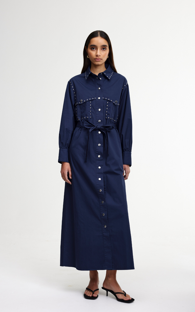 Ashley Dress - Indigo