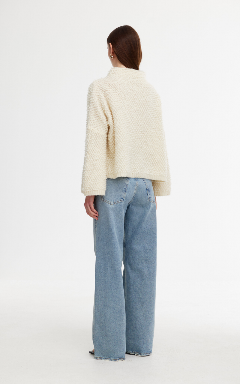 Abby Boucle Sweater - Ivory