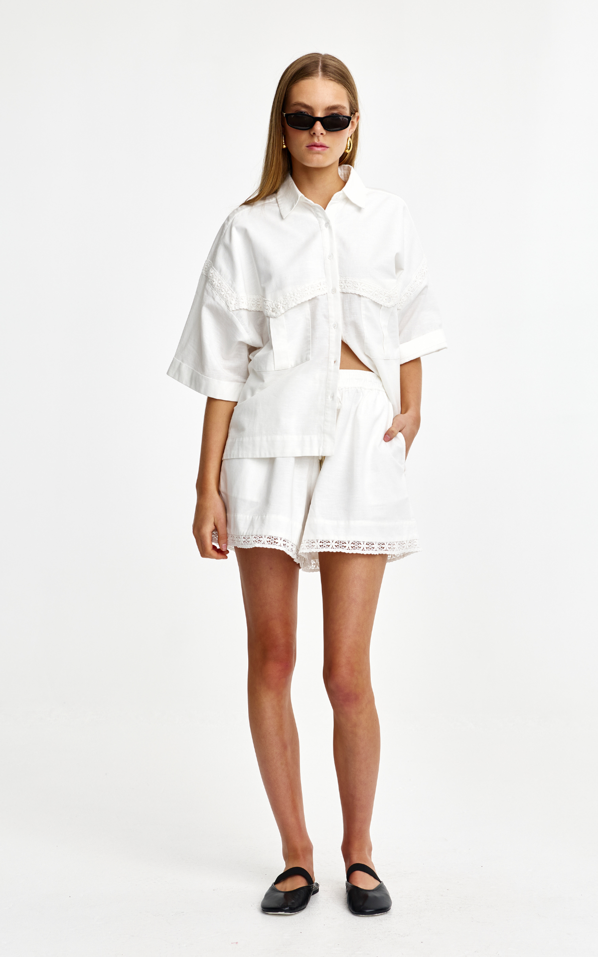 Laney Short - Ivory Lace