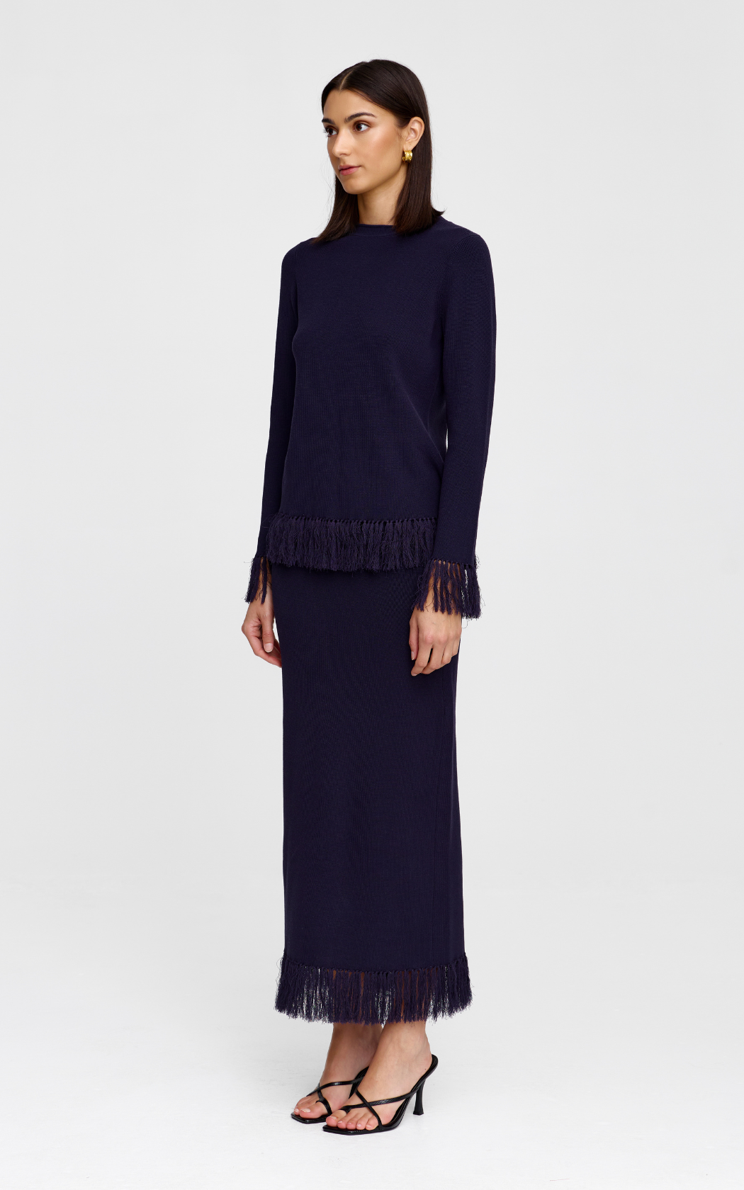 Marigold Knit Top - Midnight