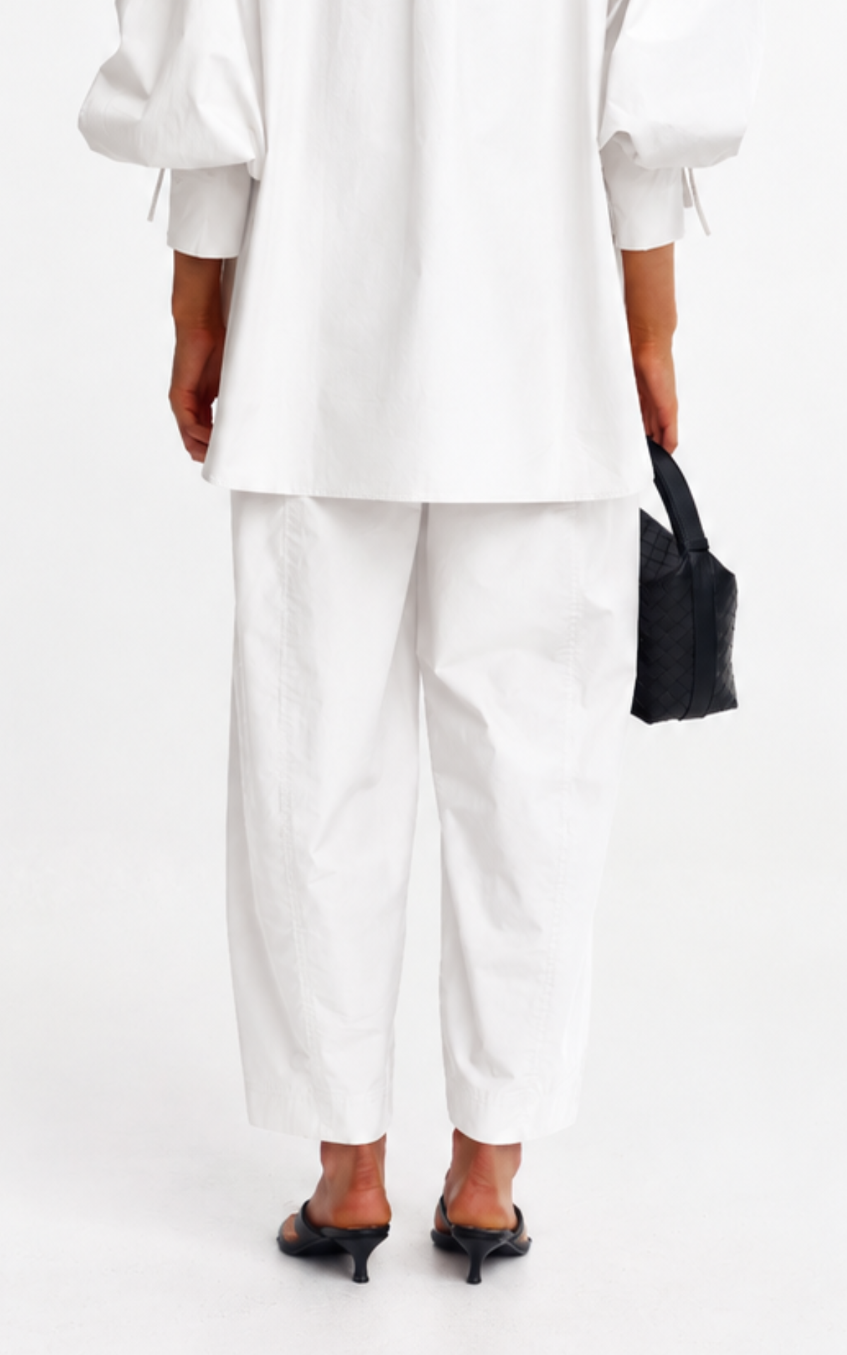 Andi Pant - Ivory Poplin