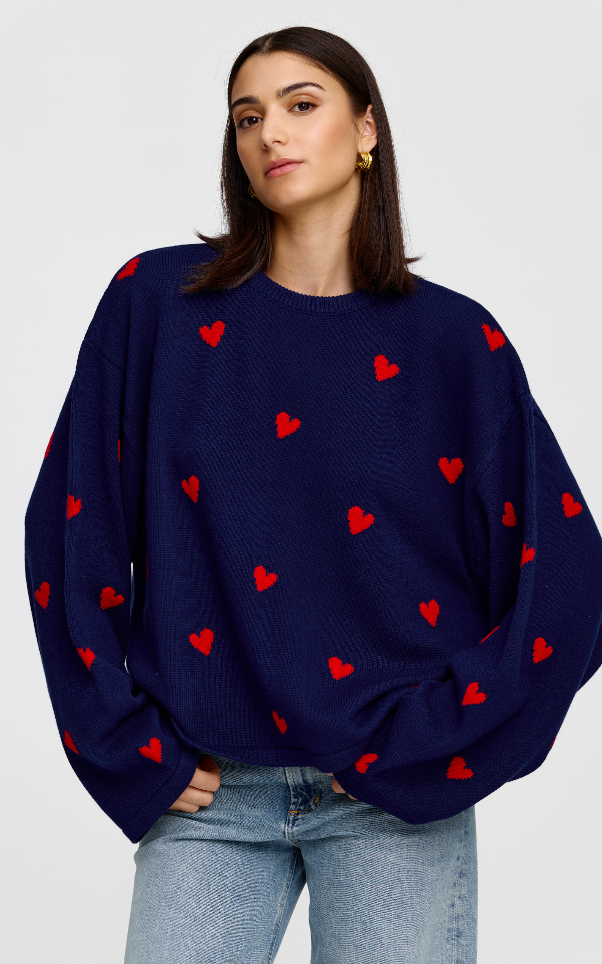 Flora Knit - Navy