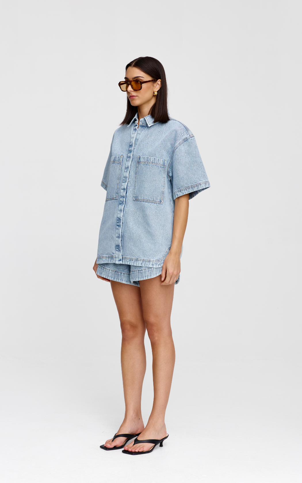 Freya Shirt - Light Wash Denim