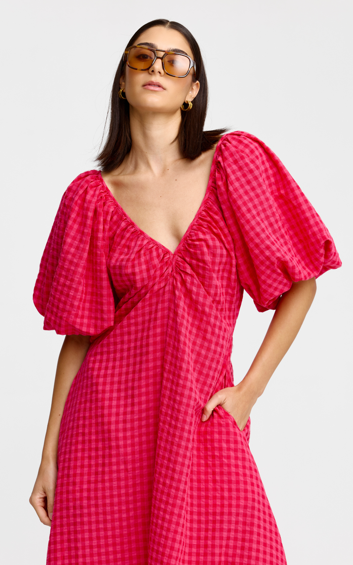 Mimi dress Rosas gingham